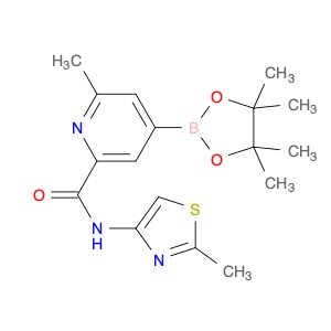 2-Pyridinecarboxamide, 6-methyl-n-(2-methyl-4-thiazolyl)-4-(4,4,5,5-tetramethyl-1,3,2-dioxaborolan…