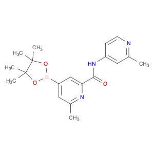 2-Methyl-6-((2-methylpyridin-4-yl)carbamoyl)pyridine-4-boronic acid pinacol ester