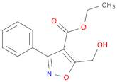 4-Isoxazolecarboxylic acid, 5-(hydroxymethyl)-3-phenyl-, ethyl ester