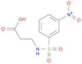 3-(3-Nitrophenylsulfonamido)propanoic acid