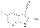 5-Chloro-2-methyl-1H-pyrrolo[2,3-b]pyridine-3-carbonitrile