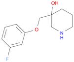 3-[(3-fluorophenoxy)methyl]piperidin-3-ol