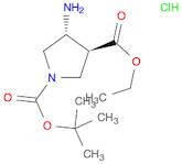 Trans-4-amino-1-n-boc-3-pyrrolidinecarboxylic acid ethyl ester hcl