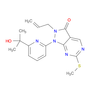 2-Allyl-1-(6-(2-hydroxypropan-2-yl)pyridin-2-yl)-6-(methylthio)-1H-pyrazolo[3,4-d]pyrimidin-3(2H...