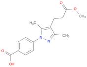 4-(4-(3-Methoxy-3-oxopropyl)-3,5-dimethyl-1H-pyrazol-1-yl)benzoic acid