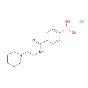 Boronic acid,B-[4-[[[2-(1-piperidinyl)ethyl]amino]carbonyl]phenyl]-, hydrochloride (1:1)