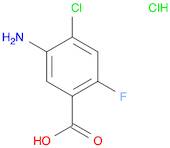 Benzoic acid,5-amino-4-chloro-2-fluoro-, hydrochloride (1:1)