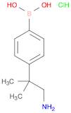 4-(1-Amino-2-methylpropan-2-yl)phenylboronic acid, HCl