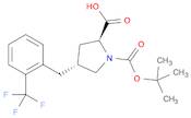 (2S,4R)-1-(tert-Butoxycarbonyl)-4-(2-(trifluoromethyl)benzyl)pyrrolidine-2-carboxylic acid