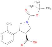 (3R,4S)-1-(tert-Butoxycarbonyl)-4-(o-tolyl)pyrrolidine-3-carboxylic acid