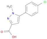 5-(4-chlorophenyl)-1-methylpyrazole-3-carboxylic acid