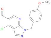 4-chloro-1-[(4-methoxyphenyl)methyl]pyrazolo[3,4-b]pyridine-5-carbaldehyde