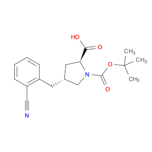 (2S,4R)-1-(tert-Butoxycarbonyl)-4-(2-cyanobenzyl)pyrrolidine-2-carboxylic acid