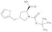 (2S,4S)-1-(tert-Butoxycarbonyl)-4-(thiophen-2-ylmethyl)pyrrolidine-2-carboxylic acid