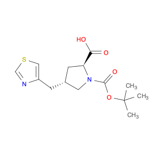 (2S,4S)-1-(tert-Butoxycarbonyl)-4-(thiazol-4-ylmethyl)pyrrolidine-2-carboxylic acid