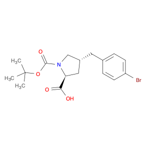 (2S,4R)-4-(4-Bromobenzyl)-1-(tert-butoxycarbonyl)pyrrolidine-2-carboxylic acid