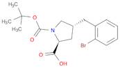 (2S,4R)-4-(2-Bromobenzyl)-1-(tert-butoxycarbonyl)pyrrolidine-2-carboxylic acid