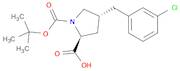 (2S,4R)-1-(tert-Butoxycarbonyl)-4-(3-chlorobenzyl)pyrrolidine-2-carboxylic acid