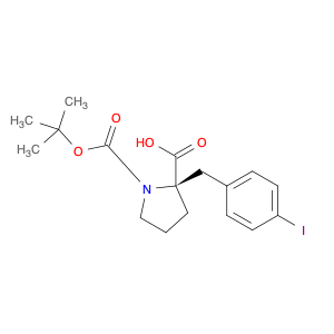 (R)-1-(tert-Butoxycarbonyl)-2-(4-iodobenzyl)pyrrolidine-2-carboxylic acid