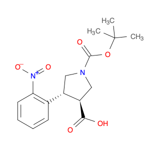 (3R,4S)-1-(tert-Butoxycarbonyl)-4-(2-nitrophenyl)pyrrolidine-3-carboxylic acid