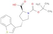 (2S,4R)-4-(Benzo[b]thiophen-3-ylmethyl)-1-(tert-butoxycarbonyl)pyrrolidine-2-carboxylic acid