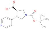 (3R,4S)-1-(tert-Butoxycarbonyl)-4-(pyridin-4-yl)pyrrolidine-3-carboxylic acid