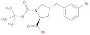 (2S,4R)-4-(3-Bromobenzyl)-1-(tert-butoxycarbonyl)pyrrolidine-2-carboxylic acid