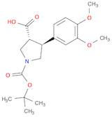 (3R,4S)-1-(tert-Butoxycarbonyl)-4-(3,4-dimethoxyphenyl)pyrrolidine-3-carboxylic acid