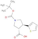 (3S,4S)-1-(tert-Butoxycarbonyl)-4-(thiophen-2-yl)pyrrolidine-3-carboxylic acid