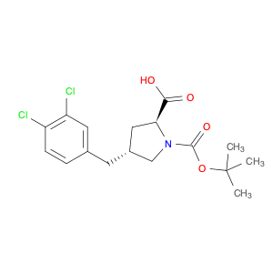 (2S,4R)-1-(tert-Butoxycarbonyl)-4-(3,4-dichlorobenzyl)pyrrolidine-2-carboxylic acid