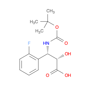 (2S,3S)-3-((tert-Butoxycarbonyl)amino)-3-(2-fluorophenyl)-2-hydroxypropanoic acid