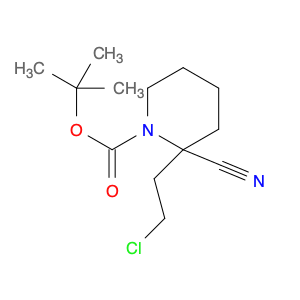 tert-butyl 2-(2-chloroethyl)-2-cyanopiperidine-1-carboxylate