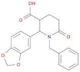 2-(1,3-benzodioxol-5-yl)-1-benzyl-6-oxopiperidine-3-carboxylic acid