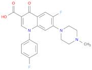 3-Quinolinecarboxylic acid,6-fluoro-1-(4-fluorophenyl)-1,4-dihydro-7-(4-methyl-1-piperazinyl)-4-ox…