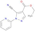 1H-Pyrazole-4-carboxylic acid, 5-cyano-1-(2-pyridinyl)-, ethyl ester