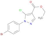 1H-Pyrazole-4-carboxylic acid, 1-(4-bromophenyl)-5-chloro-, ethyl ester