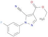 1H-Pyrazole-4-carboxylic acid, 5-cyano-1-(3-fluorophenyl)-, ethyl ester