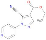 1H-Pyrazole-4-carboxylic acid, 5-cyano-1-(4-pyridinyl)-, ethyl ester