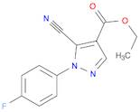 1H-Pyrazole-4-carboxylic acid, 5-cyano-1-(4-fluorophenyl)-, ethyl ester