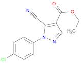 1H-Pyrazole-4-carboxylic acid, 1-(4-chlorophenyl)-5-cyano-, ethyl ester