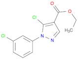 1H-Pyrazole-4-carboxylic acid, 5-chloro-1-(3-chlorophenyl)-, ethyl ester