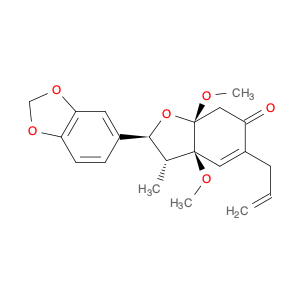 6(2H)-Benzofuranone,2-(1,3-benzodioxol-5-yl)-3,3a,7,7a-tetrahydro-3a,7a-dimethoxy-3-methyl-5-(2-pr…