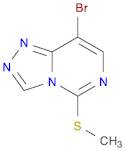 1,2,4-Triazolo[4,3-c]pyrimidine, 8-bromo-5-(methylthio)-