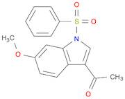 1H-Indole, 3-acetyl-6-methoxy-1-(phenylsulfonyl)-