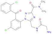 1H-1,2,4-Triazole-3-carboxamide,5-[[(aminoacetyl)amino]methyl]-1-[4-chloro-2-(2-chlorobenzoyl)phen…