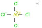 Aurate(1-), tetrachloro-, hydrogen, (SP-4-1)-