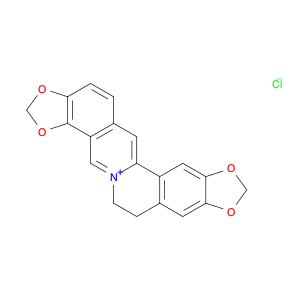 Bis[1,3]benzodioxolo[5,6-a:4',5'-g]quinolizinium, 6,7-dihydro-, chloride