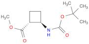 methyl trans-2-{[(tert-butoxy)carbonyl]amino}cyclobutane-1-carboxylate