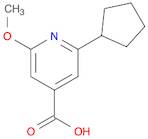 2-cyclopentyl-6-methoxypyridine-4-carboxylic acid