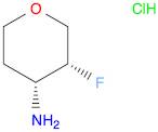 (3R,4R)-3-fluorooxan-4-amine hydrochloride